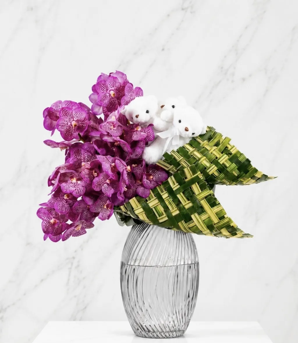 تنسيق أوركيد الدمى 🌸🧸